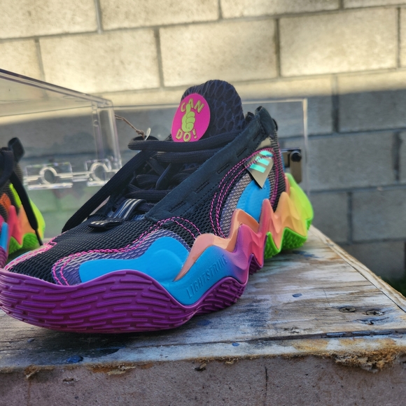 ADIDAS EXHIBIT B MID - WOMENS SZ 7.5 CANDACE PARKER - GZ9565 - BLACK MULTICOLOR - Picture 5 of 10